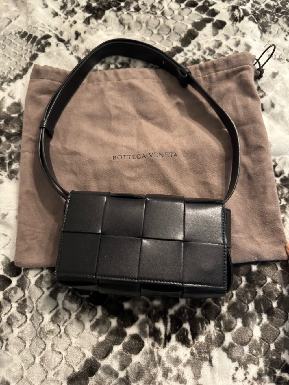 Bottega Veneta Black Intrecciato Nappa Crossbody